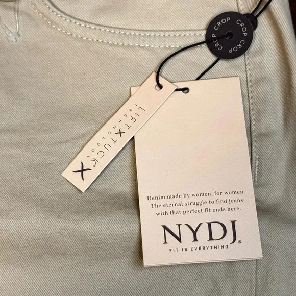 NYDJ Marilyn Straight Cropped LiftxTuck Technology Feather Denim Jeans Women's 4 - Picture 12 of 14